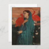 Edgar Degas | Junge Frau mit Ibis Postkarte (Vorne/Hinten)