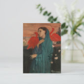 Edgar Degas | Junge Frau mit Ibis Postkarte (Stehend Vorderseite)