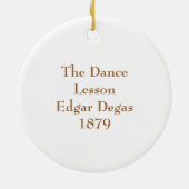 Edgar Degas Keramik Ornament (Hinten)