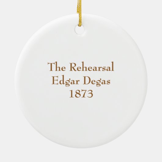 Edgar Degas Keramikornament (Hinten)