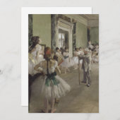 Edgar Degas - La Classe de danse Einladung (Vorne/Hinten)
