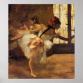 Edgar Degas La Répétition De Danse Poster (Vorne)