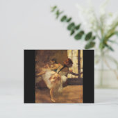 Edgar Degas La Répétition De Danse Postkarte (Stehend Vorderseite)