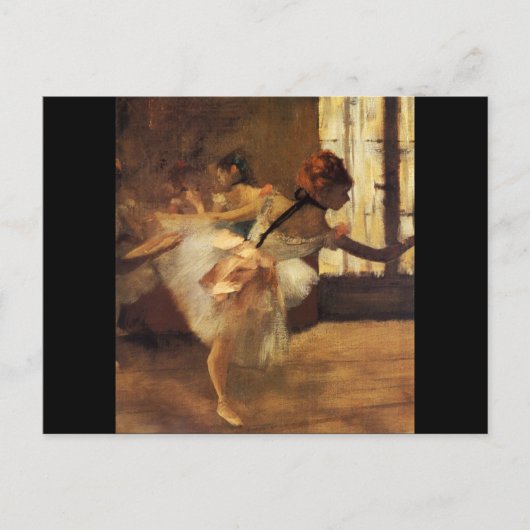 Edgar Degas La Répétition De Danse Postkarte (Vorderseite)