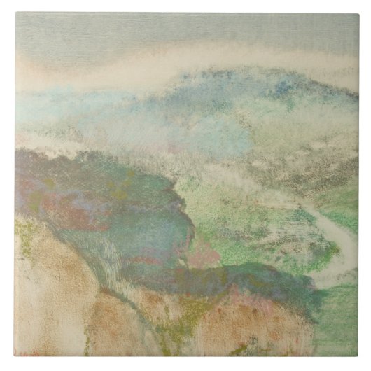 Edgar Degas - Landschaft Fliese (Vorderseite)