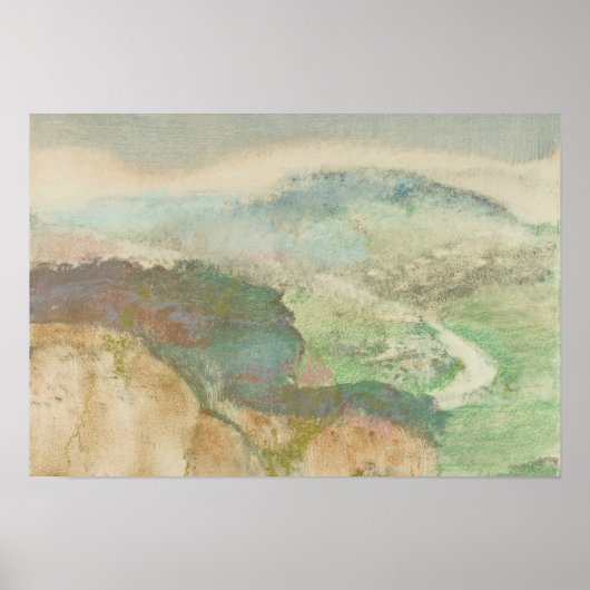 Edgar Degas - Landschaft Poster (Vorne)