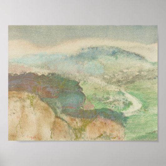 Edgar Degas - Landschaft Poster (Vorne)