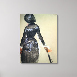Edgar Degas Mary Cassatt am Louvre Leinwanddruck
