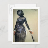 Edgar Degas | Mary Cassatt am Louvre Postkarte (Vorne/Hinten)