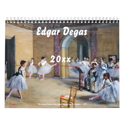 Edgar Degas Meisterwerke Auswahl Kalender (Titelbild)