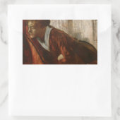 Edgar Degas - Melancholy Rechteckiger Aufkleber (Tasche)