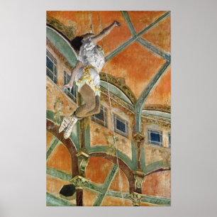Edgar Degas   Miss La la beim Cirque Fernando Poster