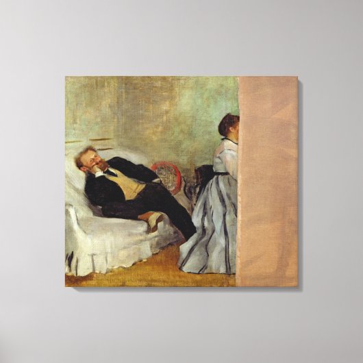 Edgar Degas | Monsieur und Madame Edouard Manet Leinwanddruck (Vorderseite)