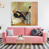 Edgar Degas | Monsieur und Madame Edouard Manet Leinwanddruck (Insitu (Wohnzimmer))
