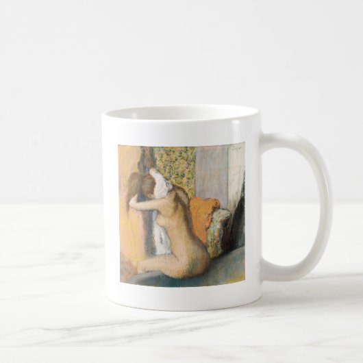 Edgar Degas | nach dem Bad, Frauen-trocknender Kaffeetasse (Rechts)