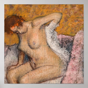 Edgar Degas - Nach dem Bad Poster