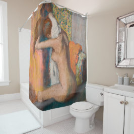 Edgar Degas - Nach dem Tod wischt die Frau Neck ab Duschvorhang