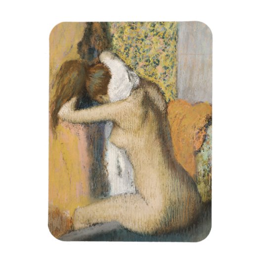Edgar Degas | Nach dem Tode trockenende Frau Magnet (Vertikal)