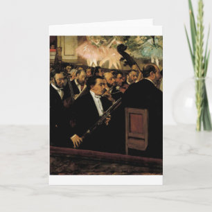 Edgar Degas - Orcchestra of Opera 1870 Clarinet Karte