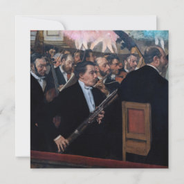 Edgar Degas - Orchester an der Oper Einladung