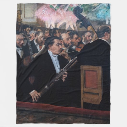 Edgar Degas - Orchester an der Oper Fleecedecke (Vorderseite)
