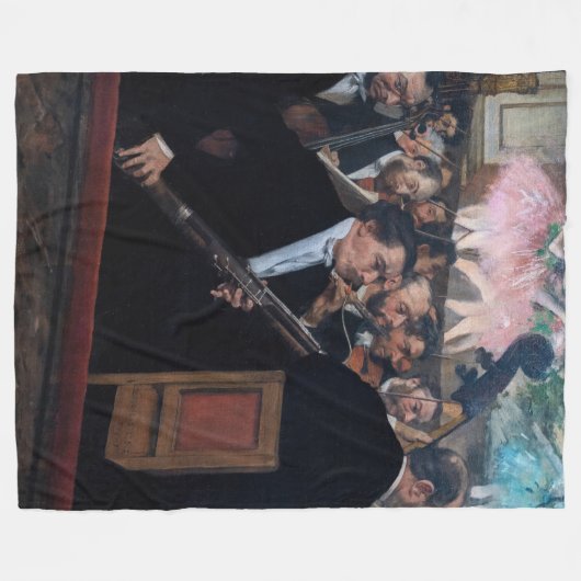 Edgar Degas - Orchester an der Oper Fleecedecke (Vorderseite (Horizontal))