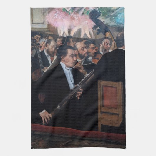 Edgar Degas - Orchester an der Oper Geschirrtuch (Vertikal)