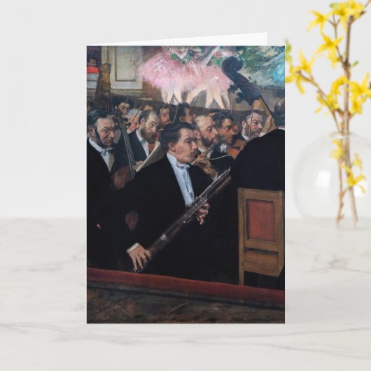 Edgar Degas - Orchester an der Oper Karte (Gelbe Blume)
