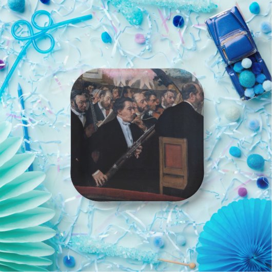 Edgar Degas - Orchester an der Oper Pappteller (Party)
