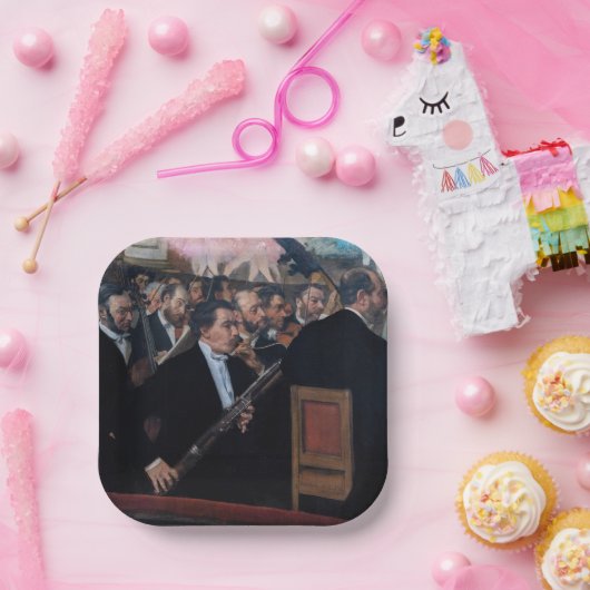 Edgar Degas - Orchester an der Oper Pappteller (Party)