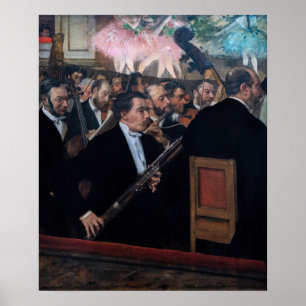 Edgar Degas - Orchester an der Oper Poster