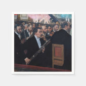 Edgar Degas - Orchester an der Oper Serviette (Vorderseite)