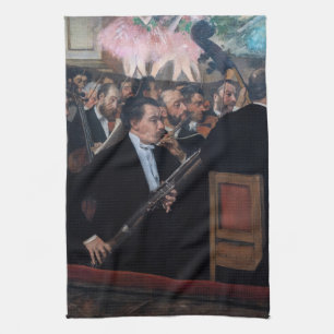 Edgar Degas - Orchester in der Oper Geschirrtuch