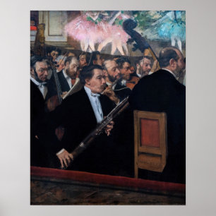 Edgar Degas - Orchester in der Oper Poster