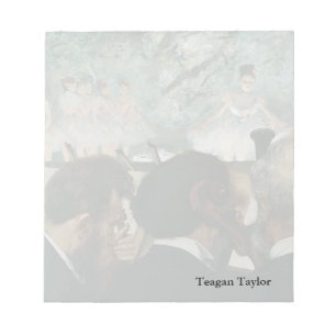 Edgar Degas   Orchestre Musicians Notizblock