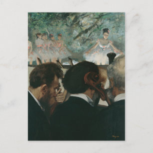 Edgar Degas   Orchestre Musicians Postkarte