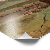 Edgar Degas - Pferde auf einer Wiese Fotodruck (Ecke)