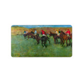 Edgar Degas - Pferderennen vor dem Start Adressaufkleber (Vorne)