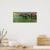 Edgar Degas - Pferderennen vor dem Start Poster (Küche)