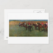 Edgar Degas - Pferderennen vor Start 1878-80 Postkarte (Vorne/Hinten)