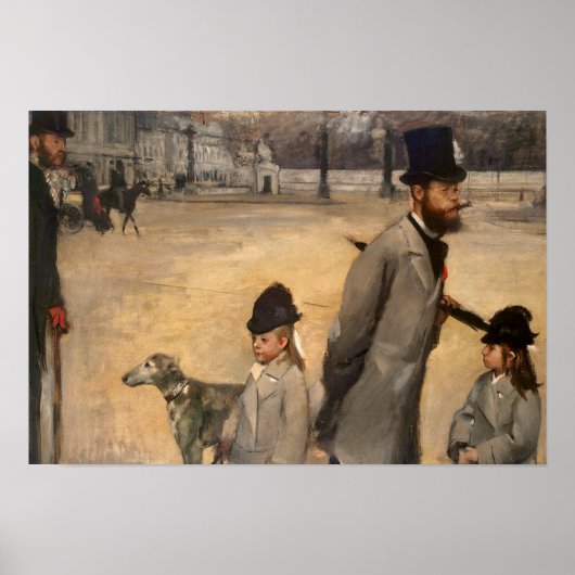 Edgar Degas | Place de la Concorde, 1875 Poster (Vorne)