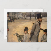 Edgar Degas | Place de la Concorde, 1875 Postkarte (Vorne/Hinten)