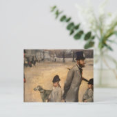 Edgar Degas | Place de la Concorde, 1875 Postkarte (Stehend Vorderseite)