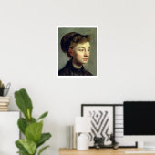 Edgar Degas | Portrait einer jungen Frau, 1867 Poster (Heimbüro)