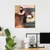 Edgar Degas Portrait of Diego Martelli Poster (Heimbüro)
