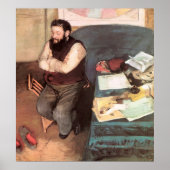 Edgar Degas Portrait of Diego Martelli Poster (Vorne)