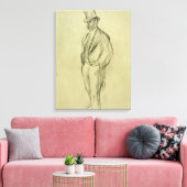 Edgar Degas | Portrait von Ludovic Halevy Leinwanddruck (Insitu (Wohnzimmer))