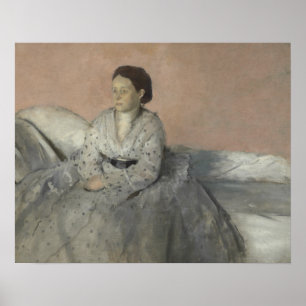Edgar Degas - Portrait von Madame Rene de Gas Poster