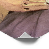 Edgar Degas | Portrait von Pauline de Metternich Poster (Ecke)