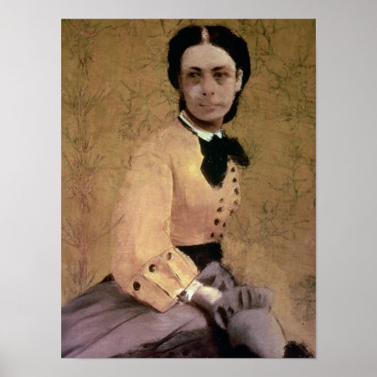 Edgar Degas | Portrait von Pauline de Metternich Poster (Vorne)